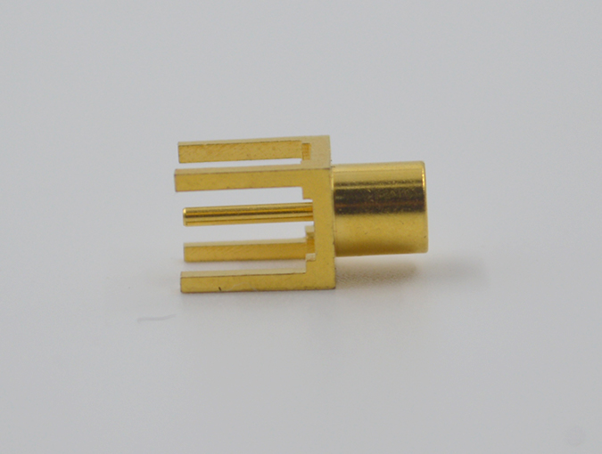 Series MCX Female Straight PCB Mount RF Connector