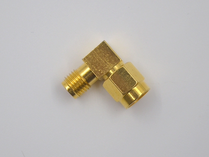 Series SMA Male to Female Right Angle Precision RF Adapter