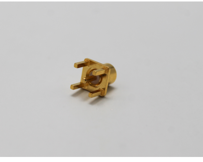 MCX RF Coaxial Connector  female for PCB mount gold plated