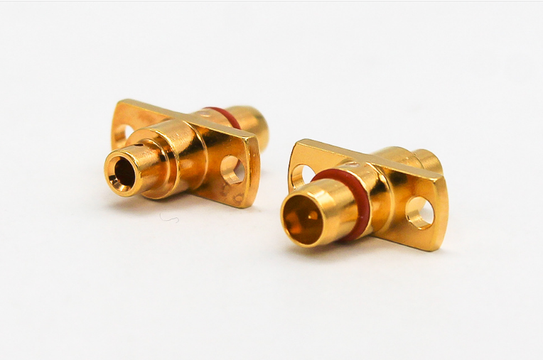 BMA male RF Coaxial Connector for RG 086 cable flange mount