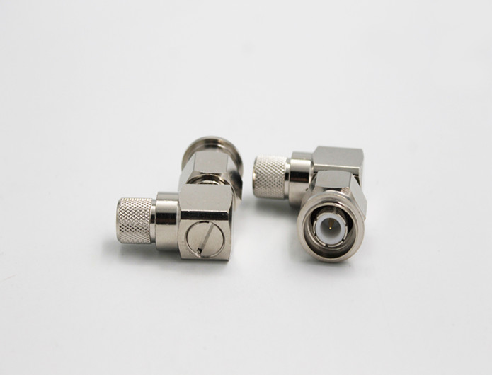TNC male right angle RF Coaxial Connector for LMR 400 Crimp