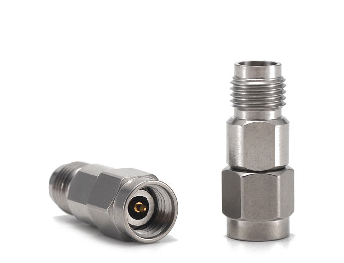 Series 2.4mm female (jack) to 2.92 male (plug) RF Coaxial  Adapter stainless steel