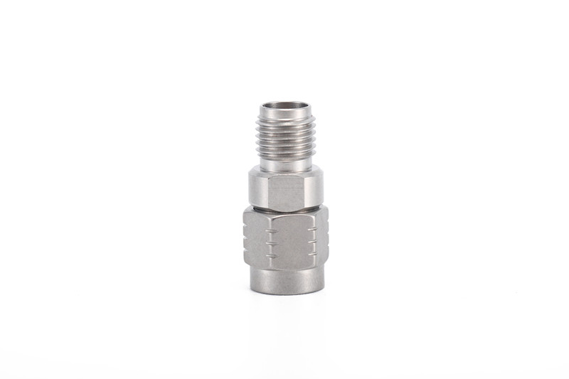 Series 2.4mm  male (plug) to 3.5 female (plug) Precision RF Coaxial Connector Adapter stainless steel