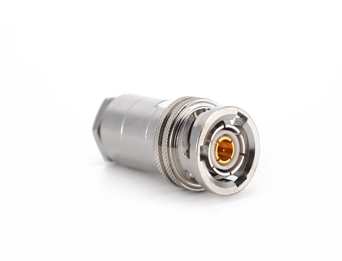 TRB male RF coaxial connector for triax TRC-50-2 cable clamp