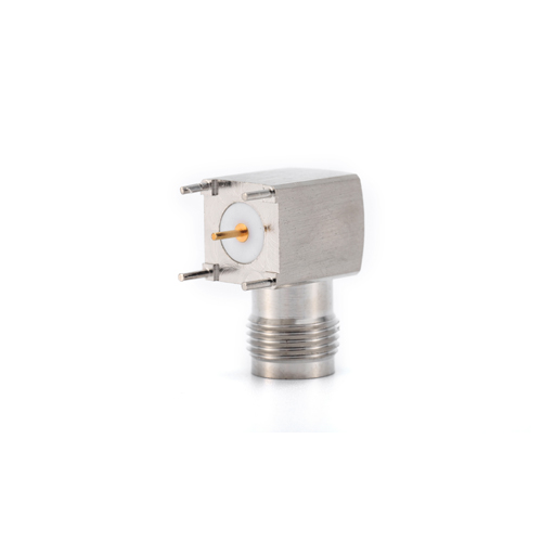 TNC Female Right Angle RF Coaxial Connector for PCB mount