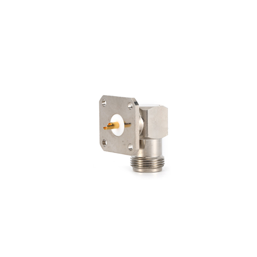 Series N female right angle 4 holes flange RF Connector for Terminal