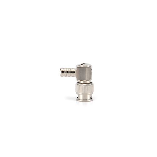 Mini BNC Male Right Angle RF Coaxial Connector for LMR240 Cable Crimp